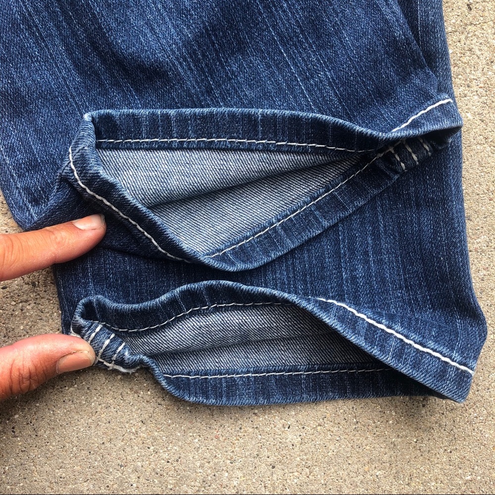 BKE Dark Blue Cropped Ankle Jeans - Picture 7 of 7